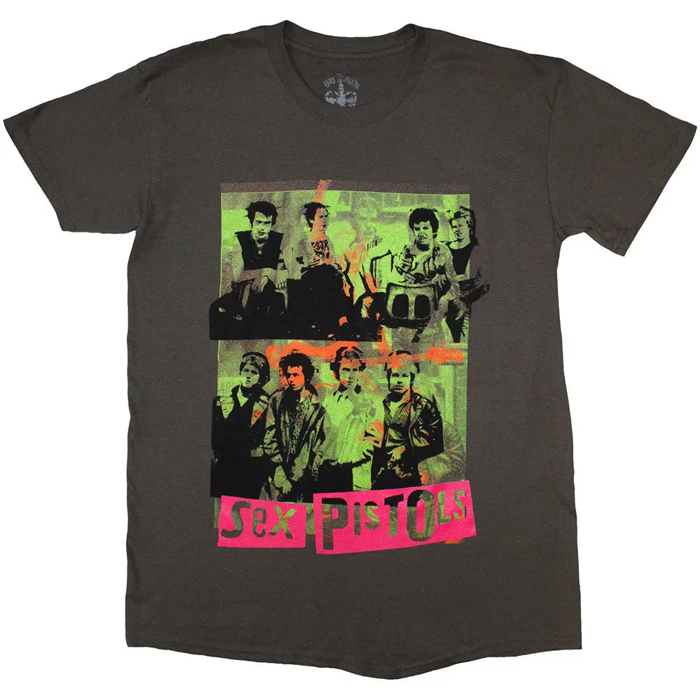 The Sex Pistols Shirt Band Green Montage Shirts