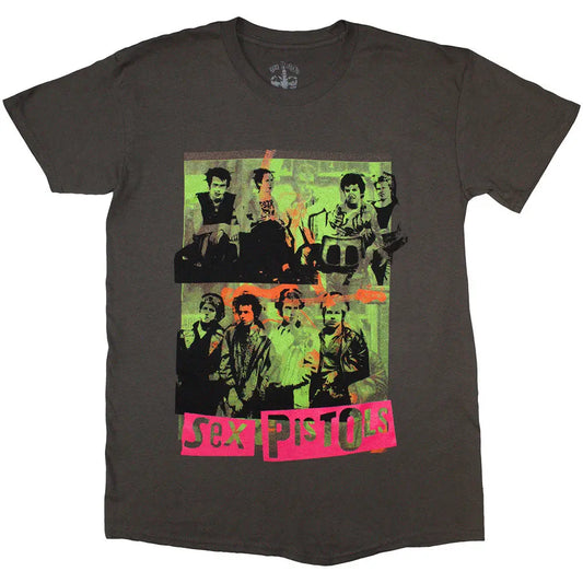 The Sex Pistols Shirt Band Green Montage Shirts