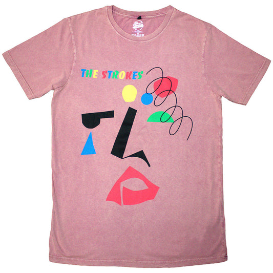 The Strokes Stone Wash Shirt Abstract Face Shirts