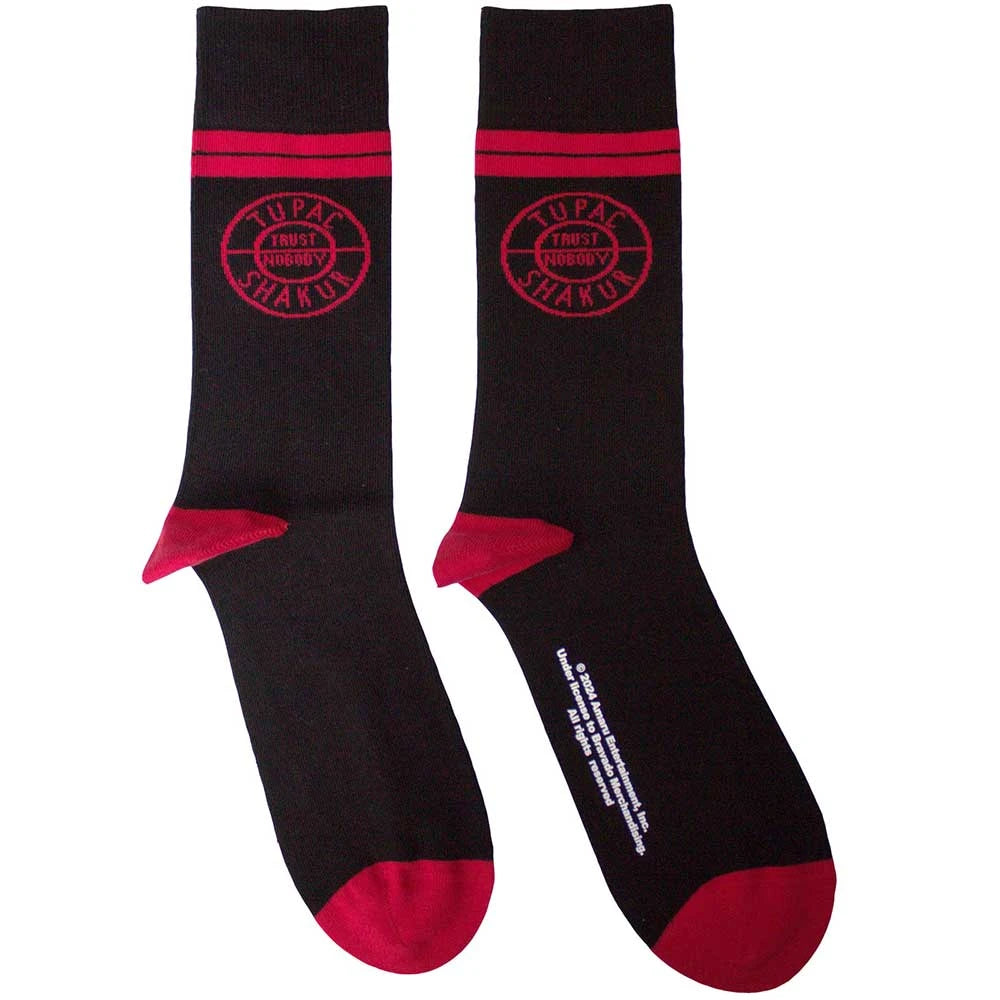 Tupac (2PAC) Ankle Socks: Circle Logo