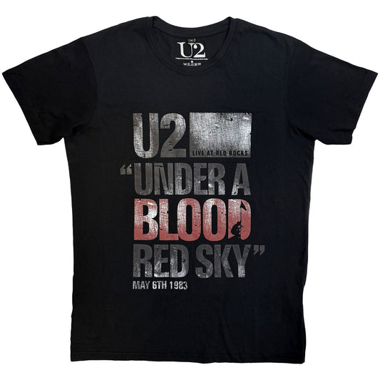 U2 Premium Carbon T-Shirt: Blood Red Sky Live Shirts