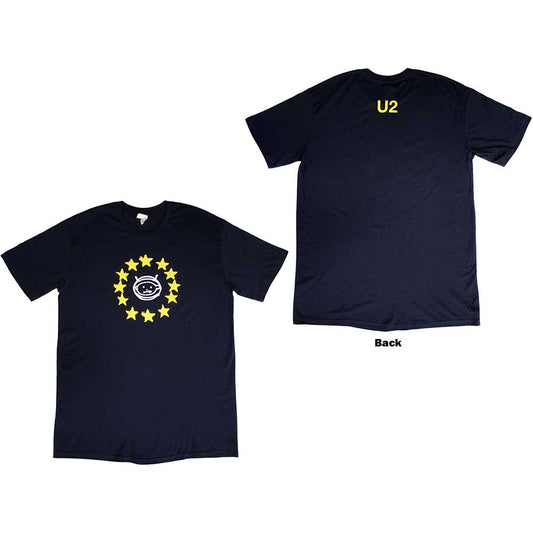 U2 T-Shirt: EU Stars 2018 (Navy Blue) Shirts