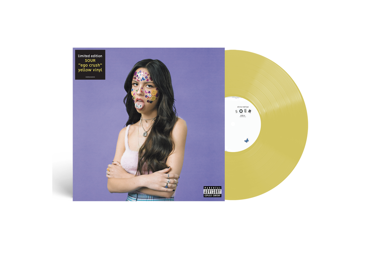 Olivia Rodrigo SOUR - ego crush yellow vinyl