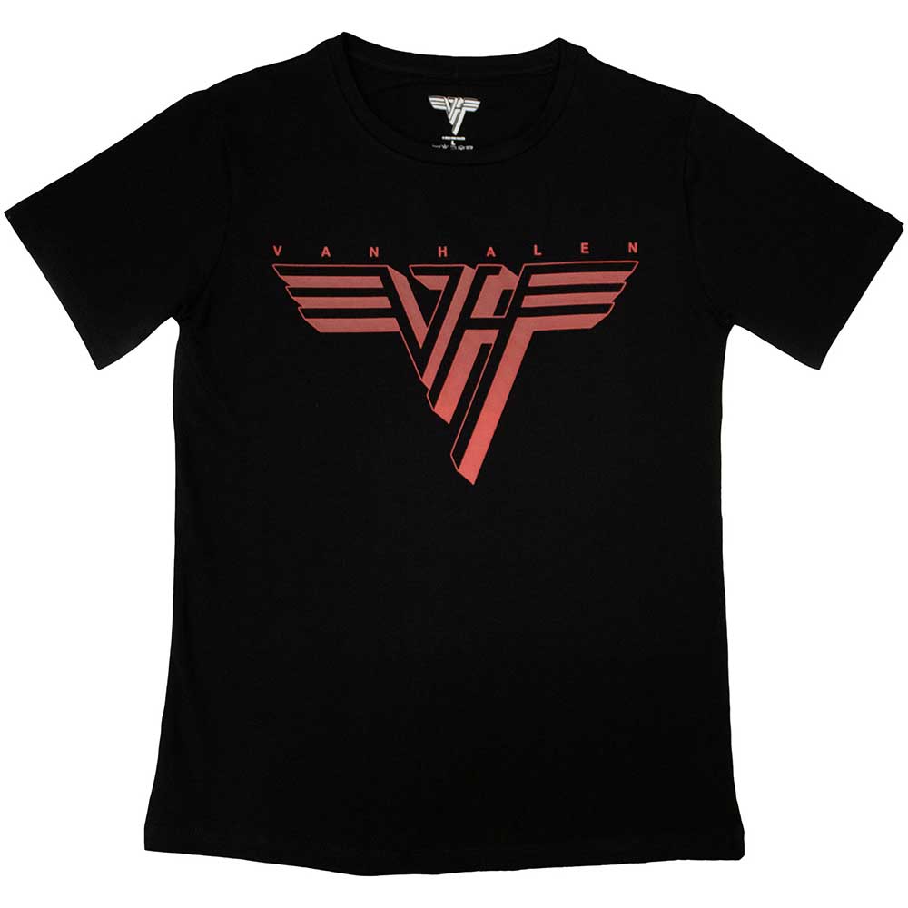 Van Halen Ladies T-Shirt: Classic Red Logo Shirts