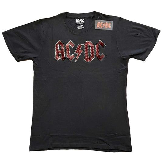 AC/DC T-Shirt: Full Colour Logo (Diamante)