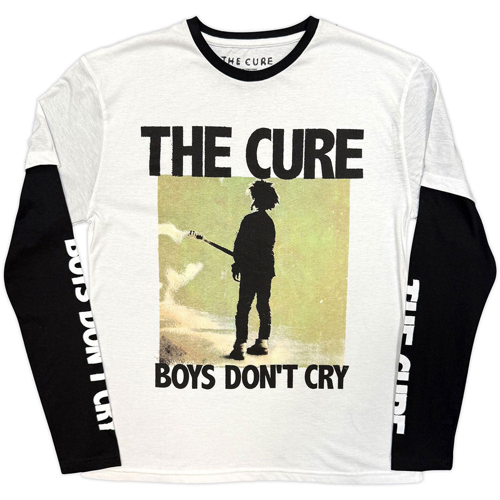 Cure Unisex Layered Long Sleeve T-Shirt: Boys Don't Cry Shirts