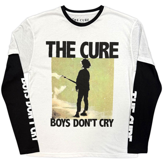 Cure Unisex Layered Long Sleeve T-Shirt: Boys Don't Cry Shirts