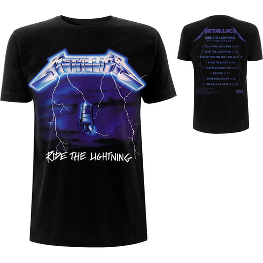 Metallica T-Shirt: Ride The Lightning Tracks - Ireland Vinyl