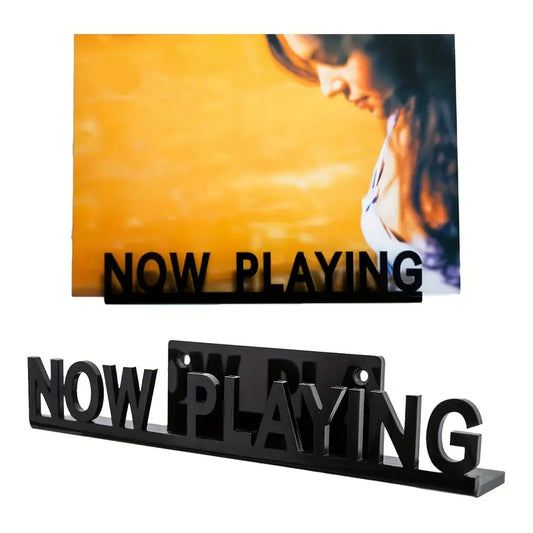 12" Acrylic "NOW PLAYING" Vinyl Wall Mount (Black)