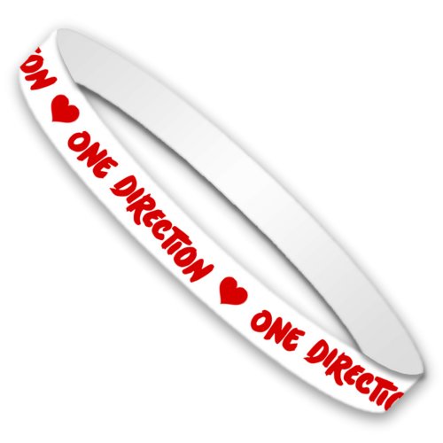 One Direction White Wristband