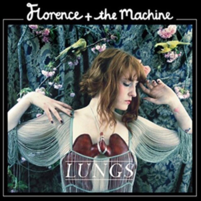 2009 debut album on Vinyl from Florence and the Machine. Lungs, produced by Paul Epworth, James Ford and Steve Mackay, is an intoxicating mix of delicate fragility, dark humor and twisted Tim Burton style fairy-tales.