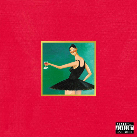 Triple vinyl LP pressing. 2010 release from 14-time Grammy-winning producer, writer and performer Kanye West. My Beautiful Dark Twisted Fantasy includes Nikki Minaj, Jay-Z, Rick Ross, and Justin Vernon of Bon Iver