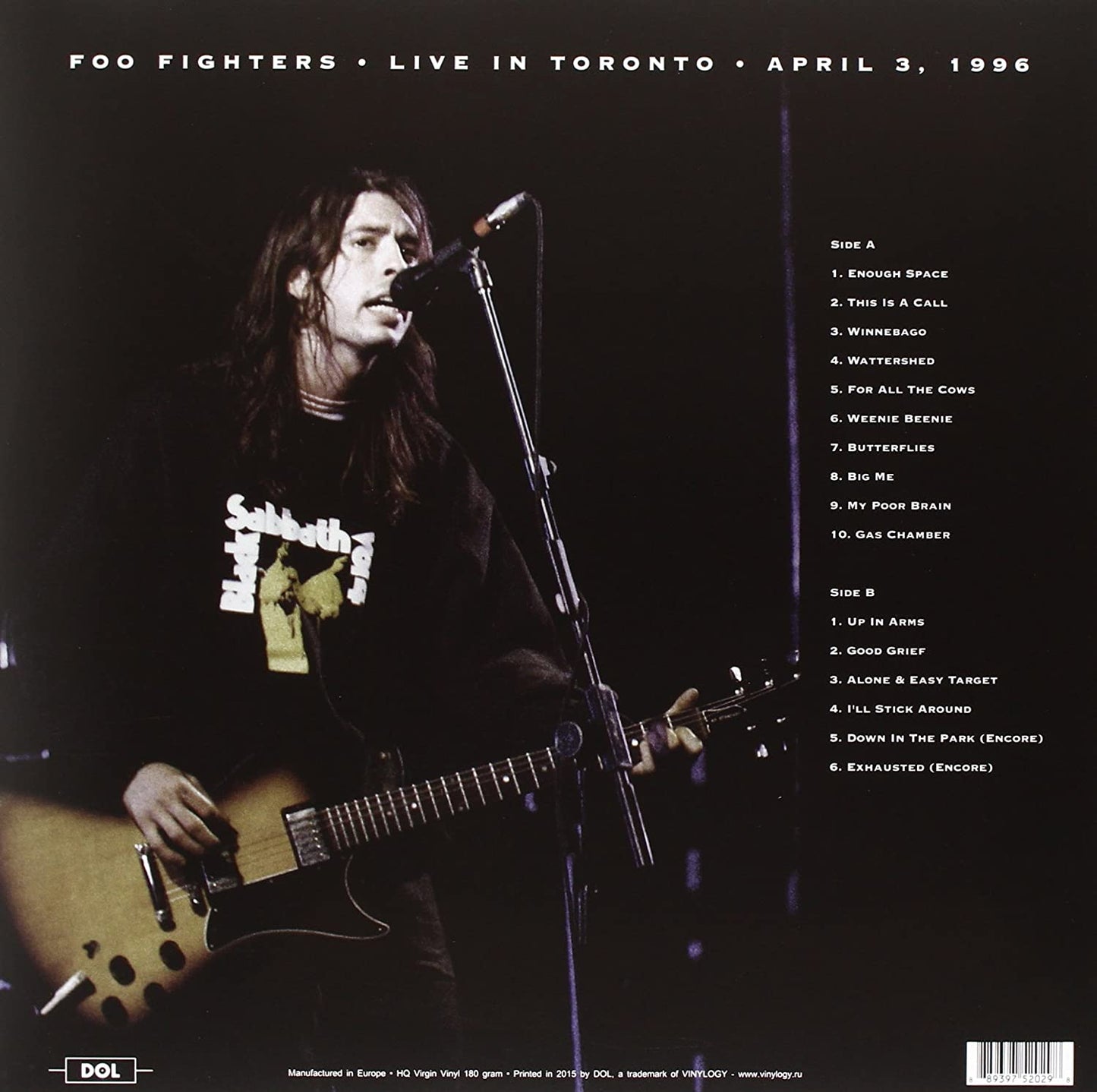 Foo Fighters Live Toronto 1996 - Ireland Vinyl