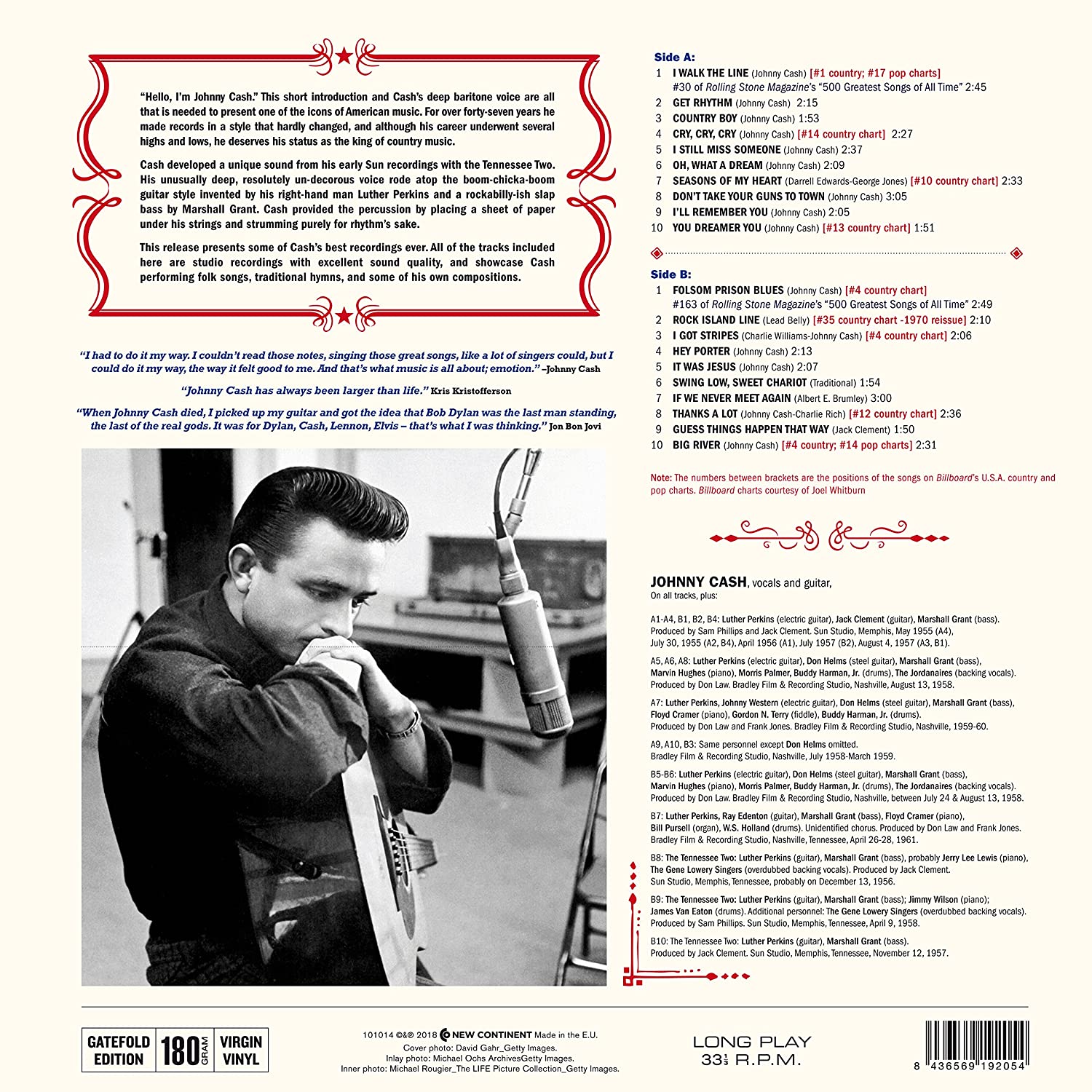 Johnny Cash The Hits - Ireland Vinyl
