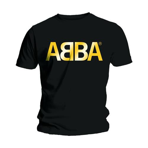ABBA T-Shirt: Gold Logo - Ireland Vinyl