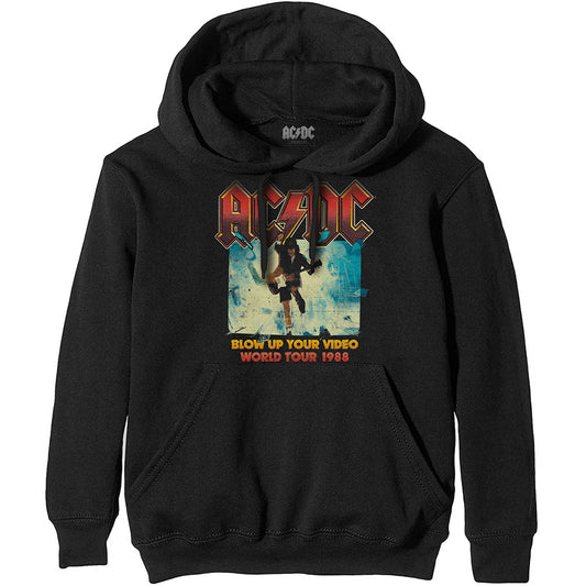 AC DC Hoodie Blow Up Your Video Black