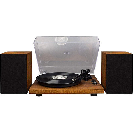 Crosley Turntable with Built-In Receiver And Stereo Speakers - Walnut - Ireland Vinyl