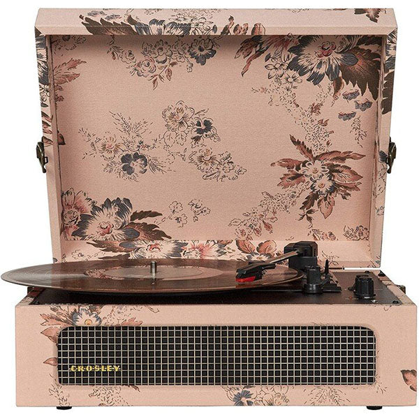 Crosley CR8017B-FL4 Voyager Portable Turntable - Floral