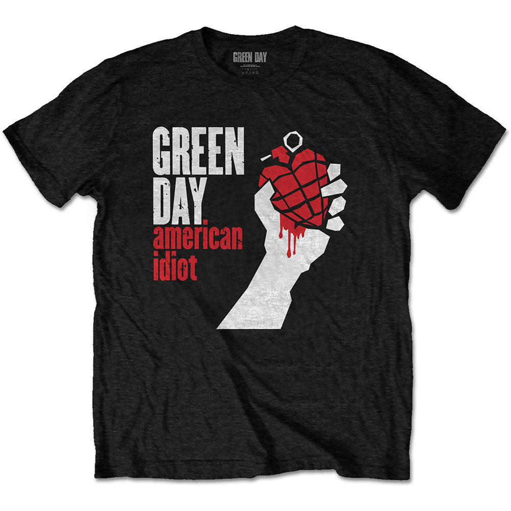 Green Day T Shirt American Idiot Black