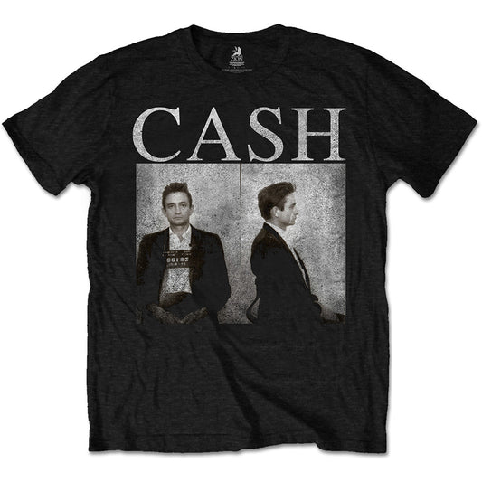 Johnny Cash T Shirt Mug Shot - Ireland Vinyl