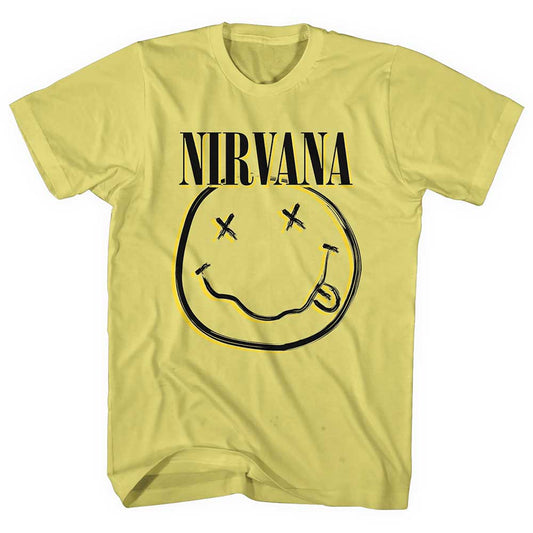 Nirvana T-Shirt: Inverse Happy Face - Ireland Vinyl
