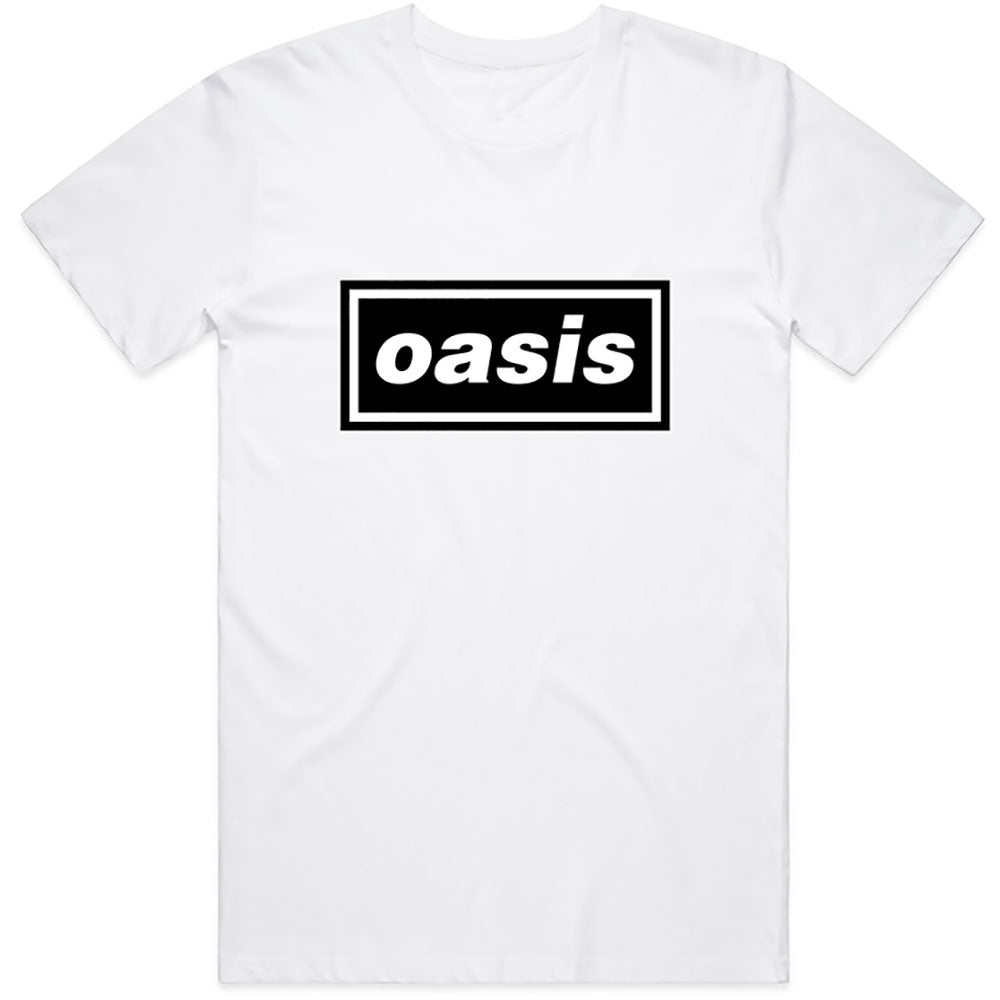 Oasis Classic Logo T Shirt White - Ireland Vinyl