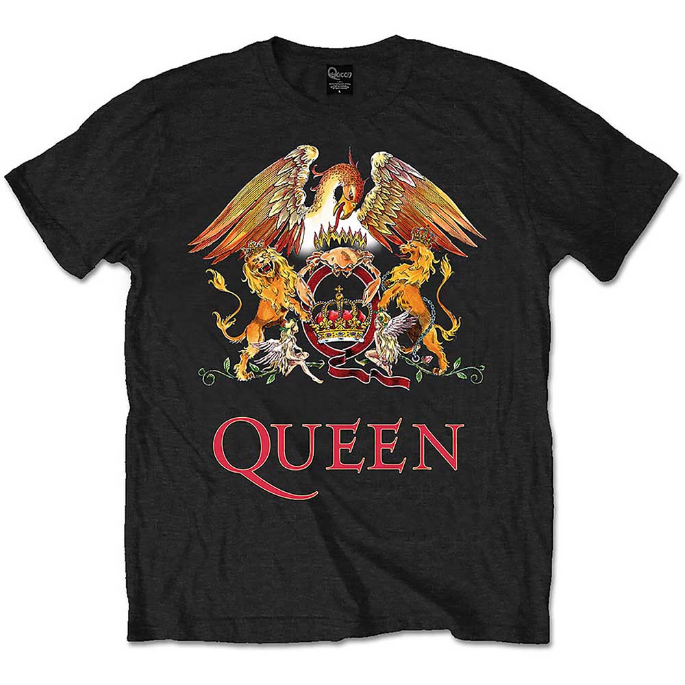 Queen T-Shirt: Classic Crest - Ireland Vinyl