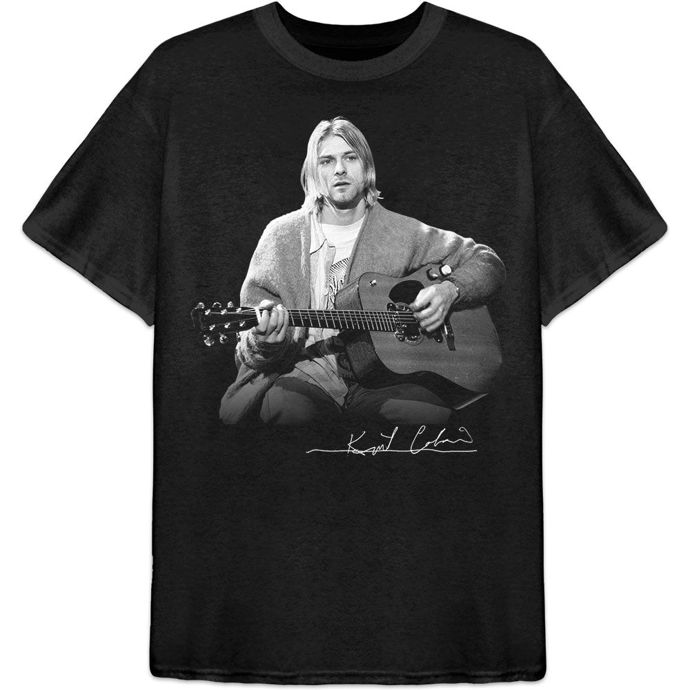 Nirvana Kurt Cobain Tee: Live Photo - Ireland Vinyl