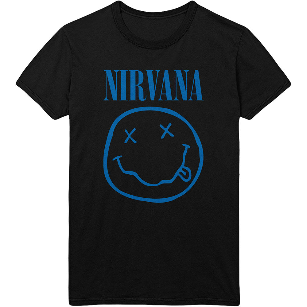 Nirvana Tee: Blue Happy Face - Ireland Vinyl