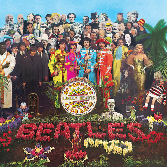 Sgt. Pepper’s Lonely Hearts Club Band’s 2017 stereo mix as a 1-LP 180-gram black vinyl. 